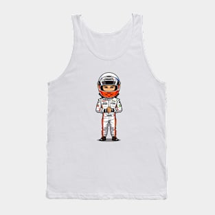 Racing Car Driver Figure Tank Top